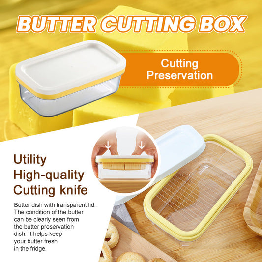 Butter Cutter Box – Müheloses Schneiden, Saubere Aufbewahrung! 🧈