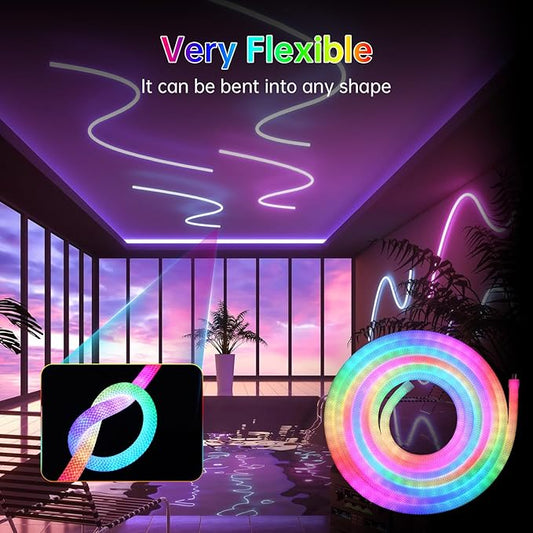 🌈360° leuchtender wasserdichter Streifen mit Musiksynchronisation🎁